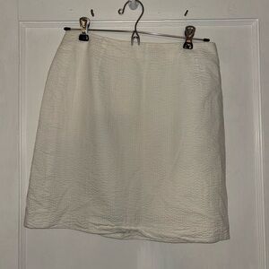 Vintage J. Crew White Textured Mini Skirt